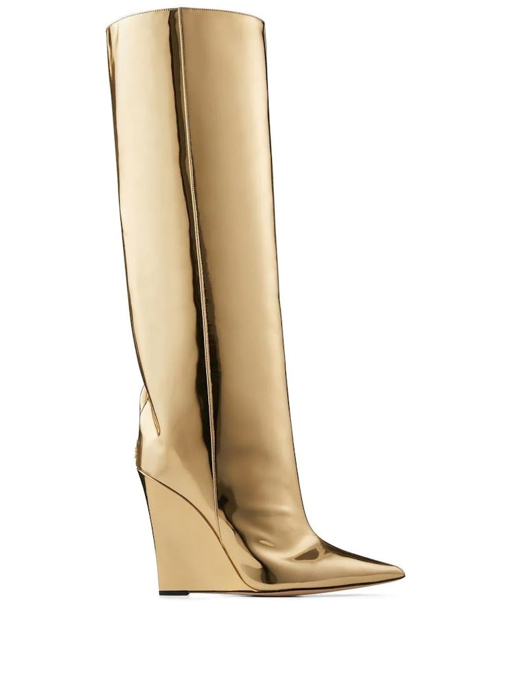 Blake Metallic Wedge Boots