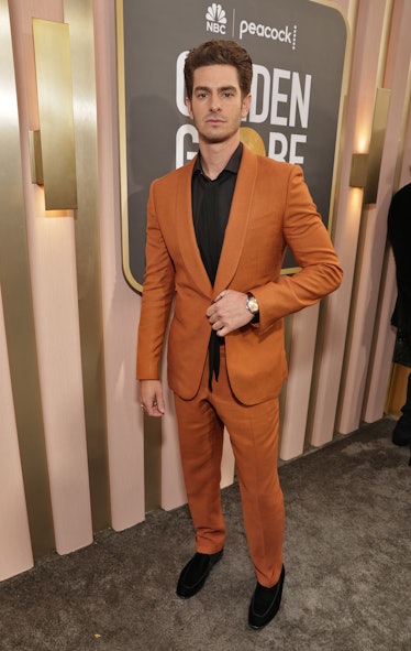Andrew Garfield arrives at the 80th Annual Golden Globe Awards held at the Beverly Hilton Hotel on J...