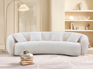Modern Oversized Curved Sofa