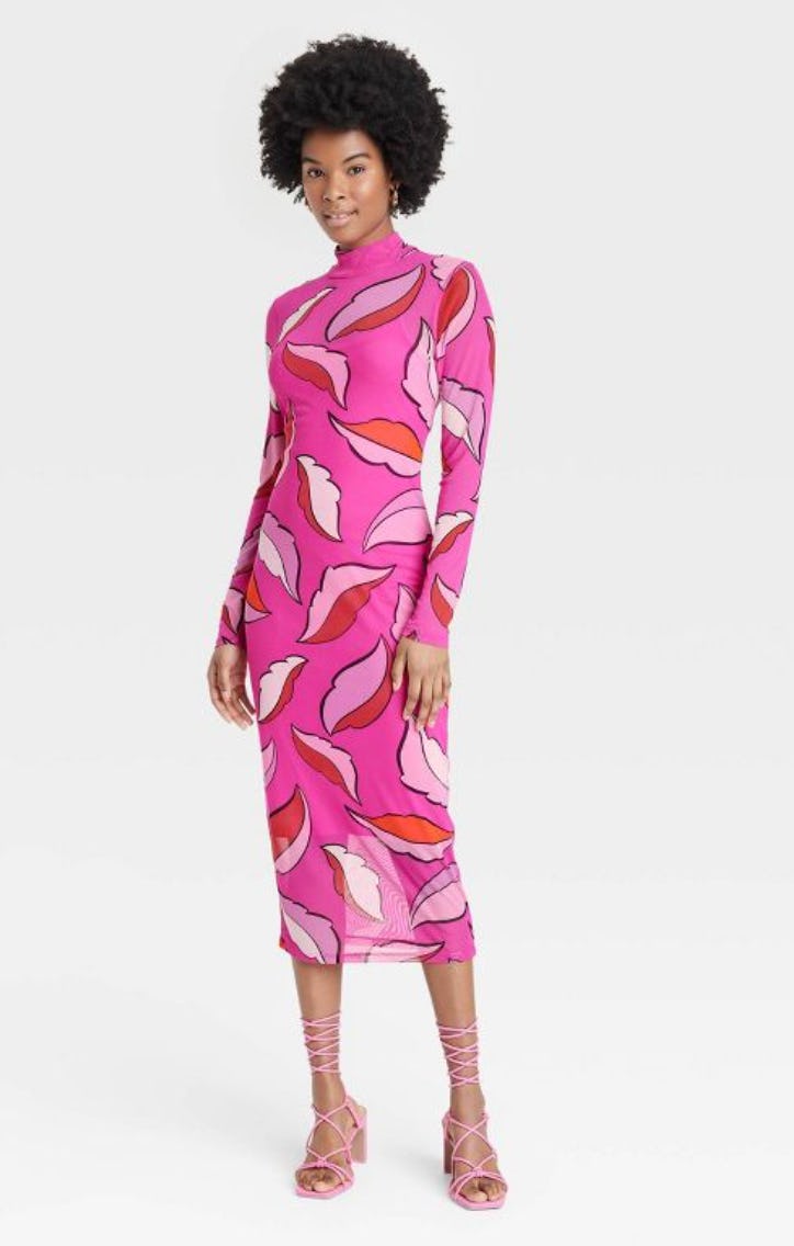 Sammy B Women&rsquo;s Long Sleeve Mesh Bodycon Dress