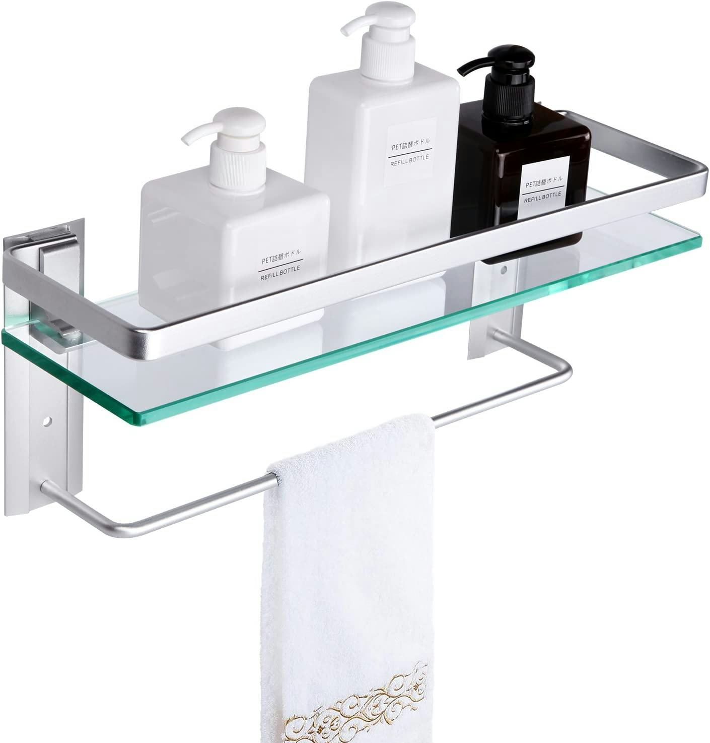 Vdomus Glass Bathroom Shelf