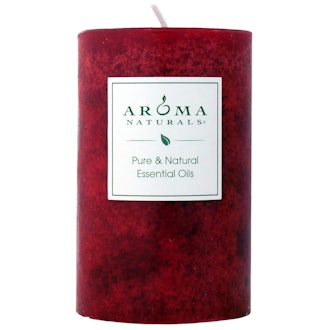 Aroma Naturals Holiday Essential Oil Scented Pillar Candle (9.9 Oz.)