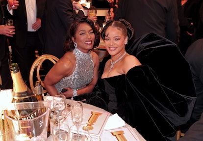 Angela Bassett and Rihanna attend the 80th Annual Golden Globe Awards 