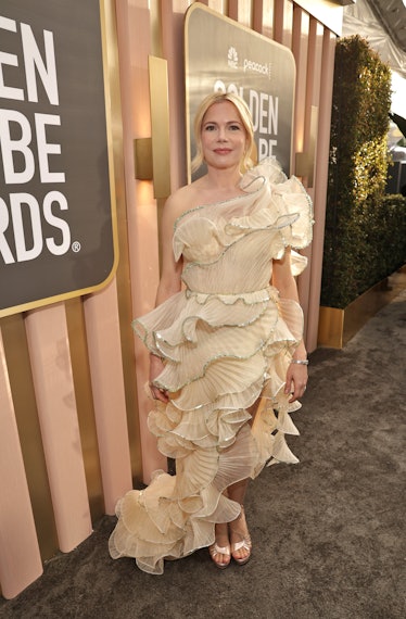 Michelle Williams arrives at the 80th Annual Golden Globe Awards held at the Beverly Hilton Hotel on...