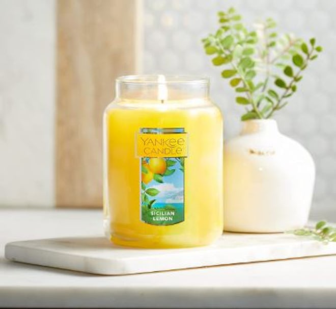 These Yankee lemon candles are super popular and can make your whole home smell great.