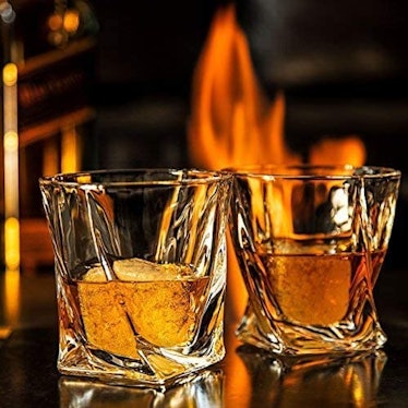 W VAN DAEMON Twist Whiskey Glasses (Set of 2)