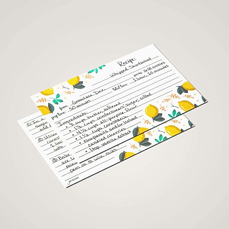 Jot & Mark Floral Recipe Cards (50 Count)