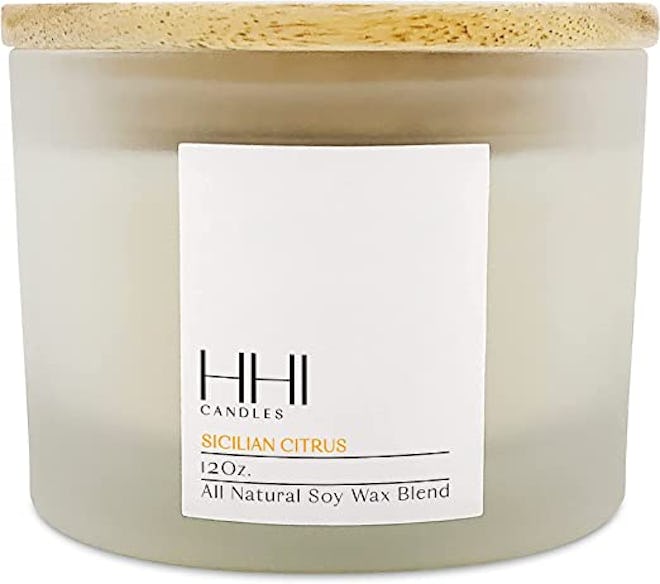 These lemon candles are made with all-natural essential oils and feature a three-week design.