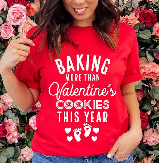 Valentine's Day maternity shirt