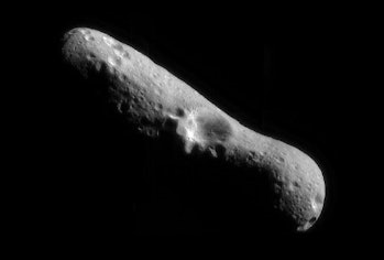 An image of the asteroid Eros taken by NASA.