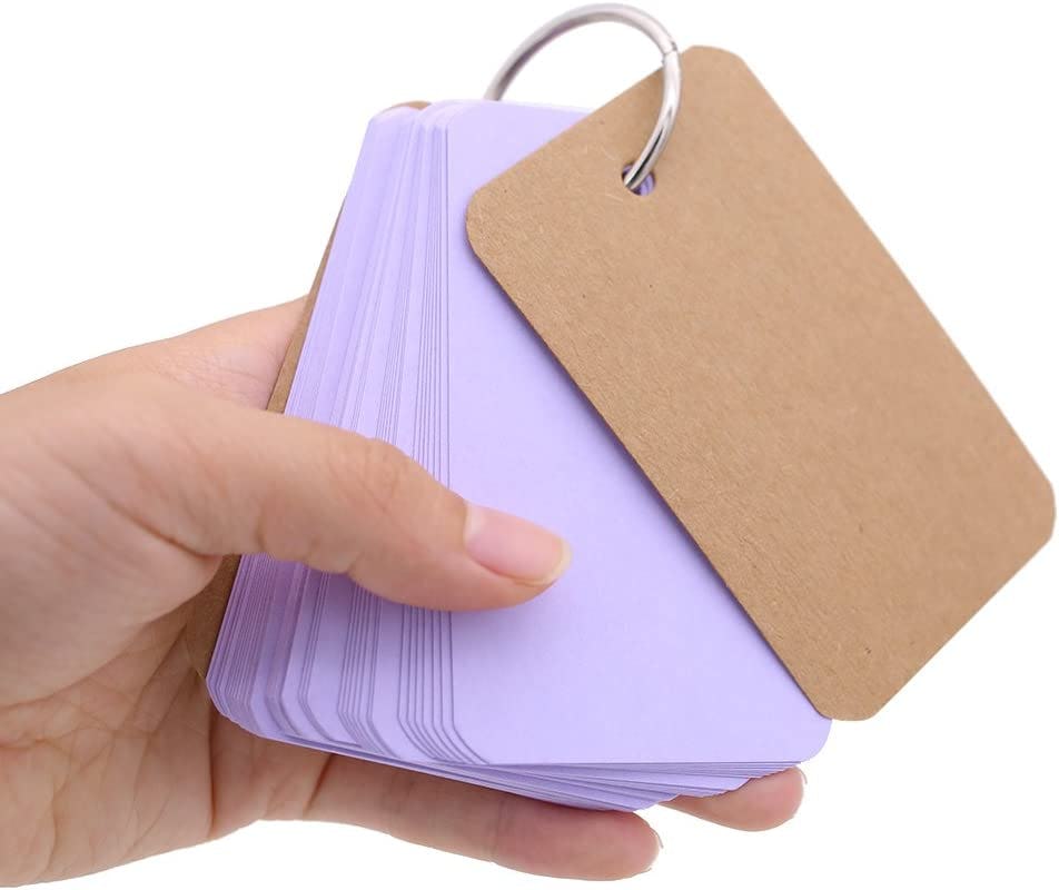 Language learners can use this 6-pack of multi-colored notecards for drilling vocabulary, grammar, o&hellip;