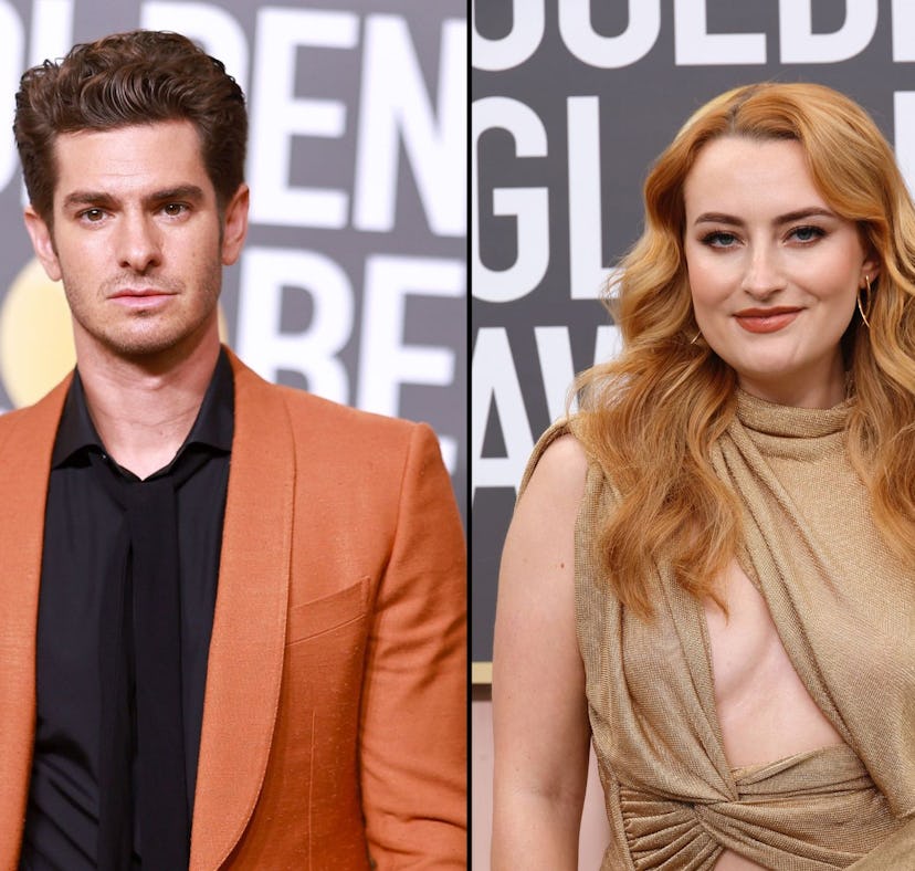 Andrew Garfield and Amelia Dimoldenberg flirted at the Golden Globes.