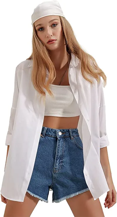 BIG DART Loose Fit Button Down Shirt