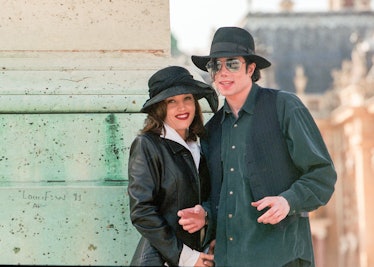 Presley with Michael Jackson in 1994. 