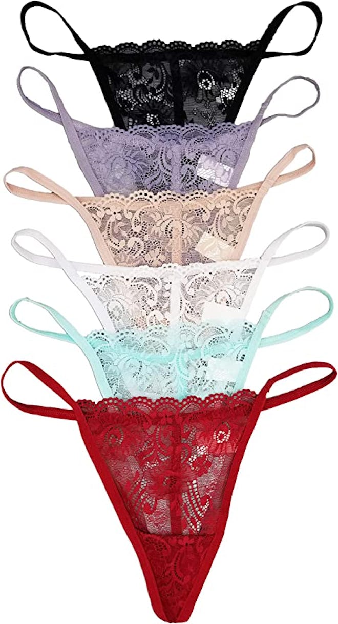 Vision Underwear Lace G-Strings (6 Pieces)