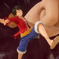 Luffy about to punch enemy in One Piece Odyssey
