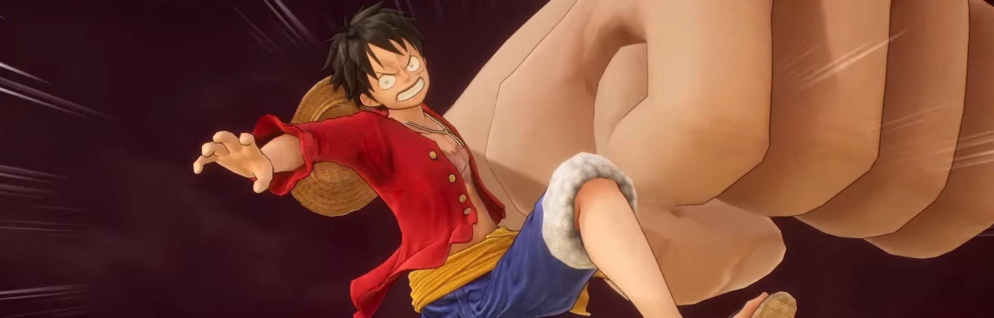 Luffy about to punch enemy in One Piece Odyssey