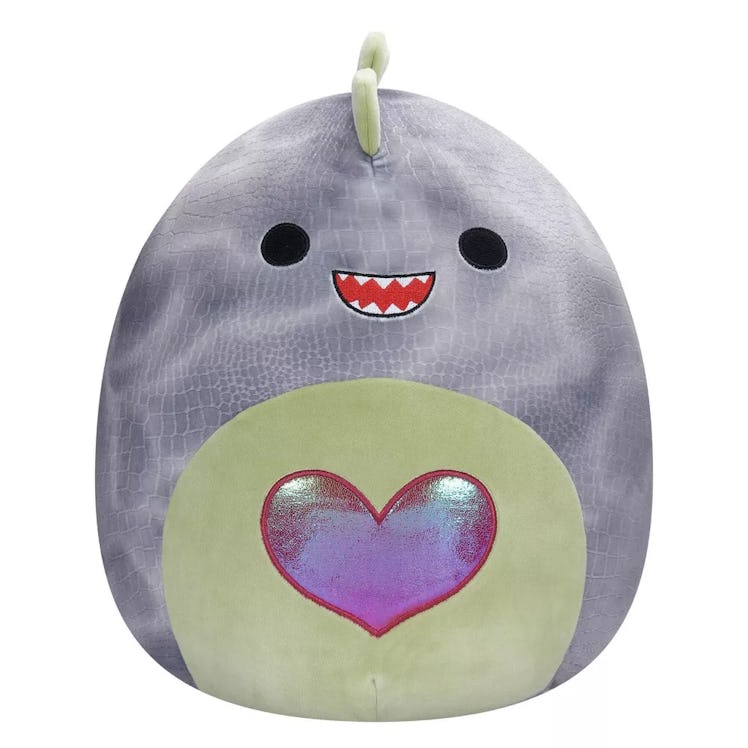 Target is where to buy 2023 Valentine's Day Squishmallows like this t-rex one. 