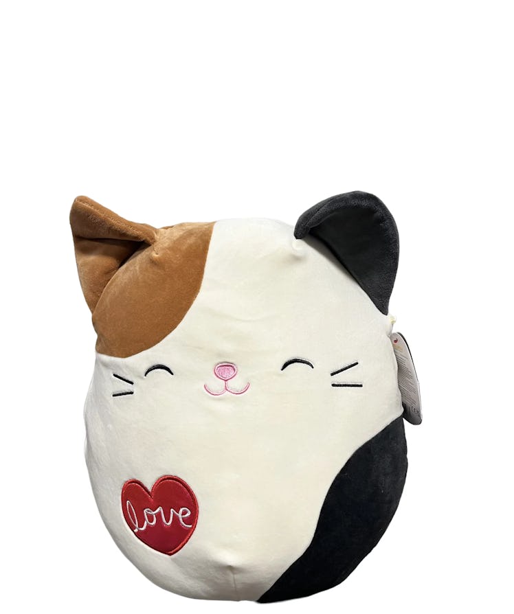 This cat Squishmallow Valentine's Day 2023 plush is available at Walmart. 