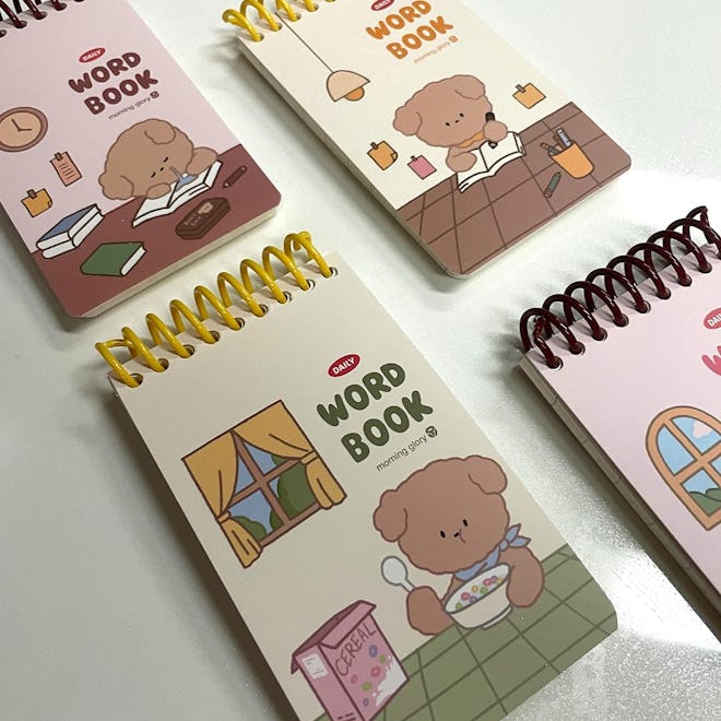 This 4-pack of memo books help with language learners drilling vocabulary on the go.