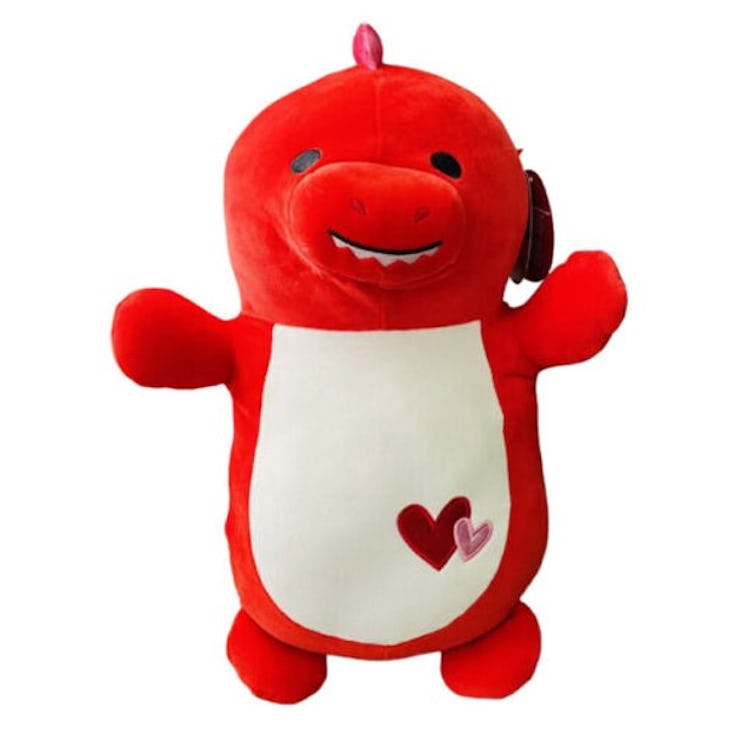 This Dino Squishmallow Valentine's Day 2023 can be found at Walmart. 