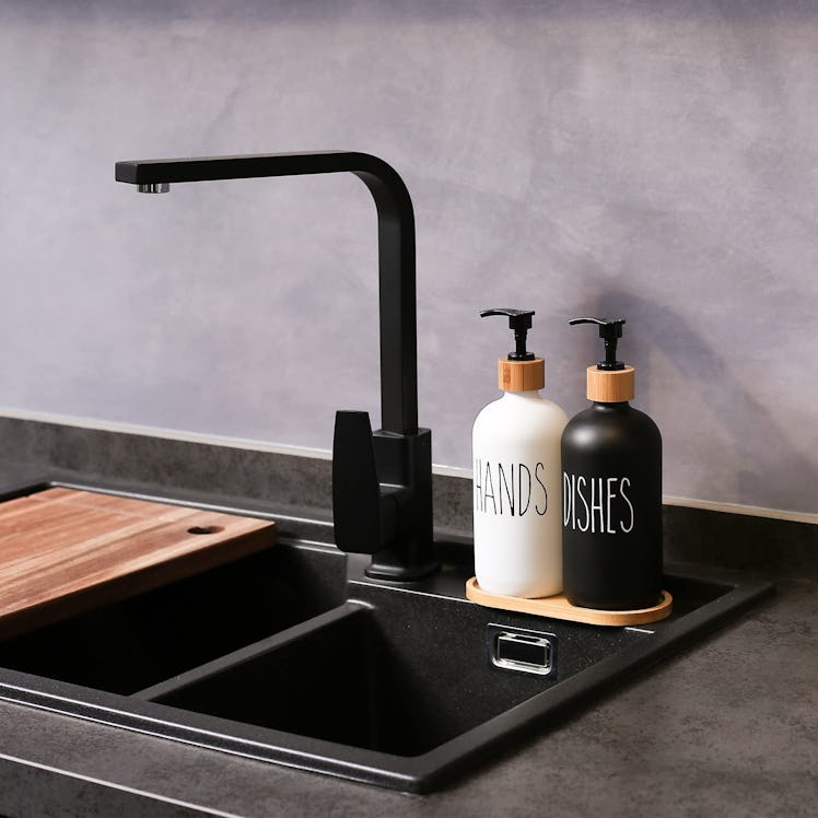 MOMEEMO Glass Soap Dispenser Set (2-Pack)