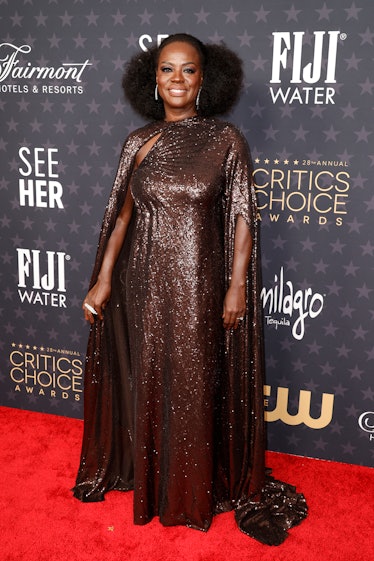 Viola Davis attends the 28th Annual Critics Choice Awards at Fairmont Century Plaza on January 15, 2...