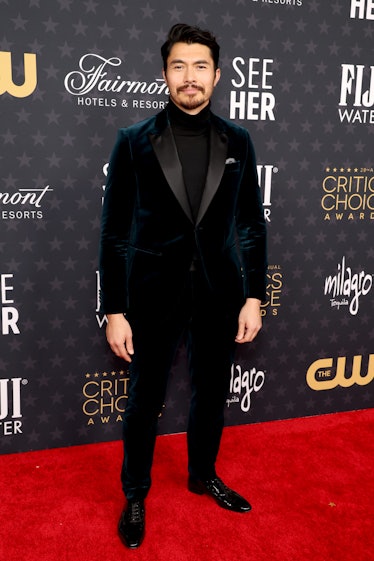 Henry Golding attends the 28th Annual Critics Choice Awards at Fairmont Century Plaza on January 15,...