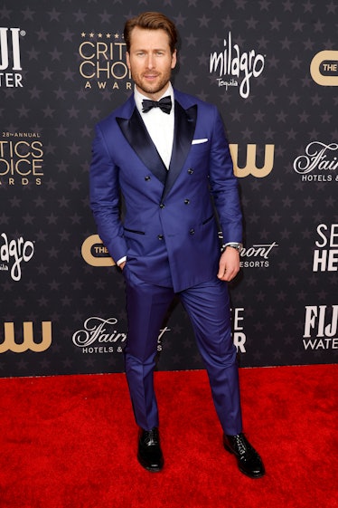  Glen Powell attends the 28th Annual Critics Choice Awards at Fairmont Century Plaza on January 15, ...