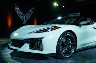 The E-Ray Corvette hybrid car