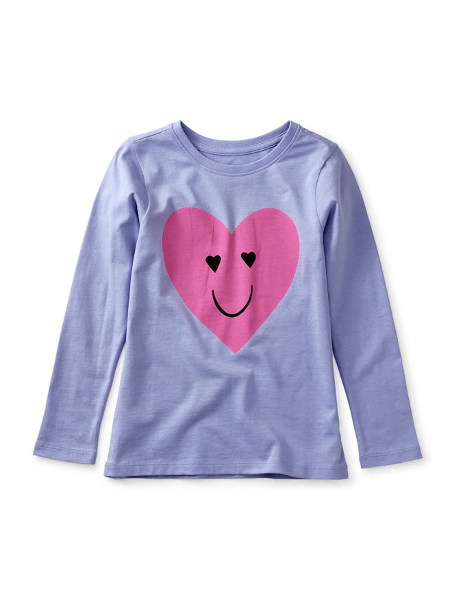 Heart shirt, a cute Valentine's Day outfit for girls