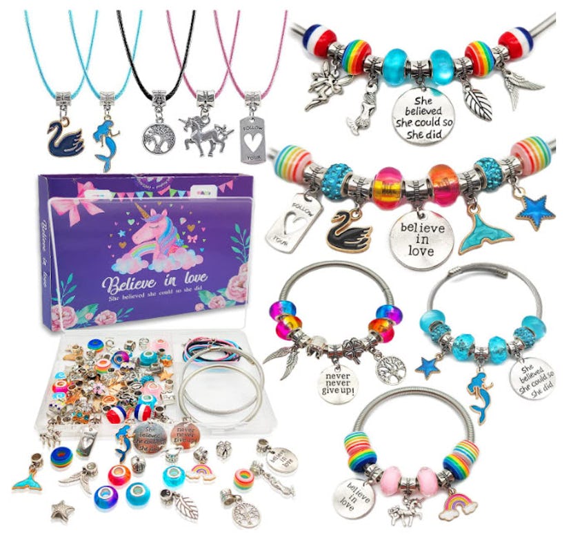  Klmars Unicorn and Mermaid Charm Bracelet Kit