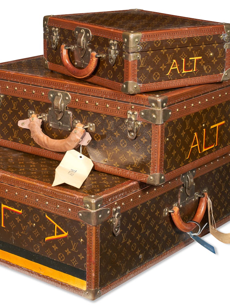 alt's louis vuitton monogrammed luggage