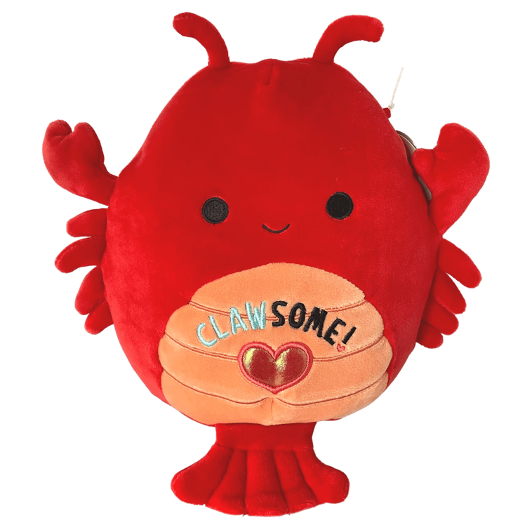Valentine's Day Squishmallows 2023 can be found at Walmart, like this lobster. 
