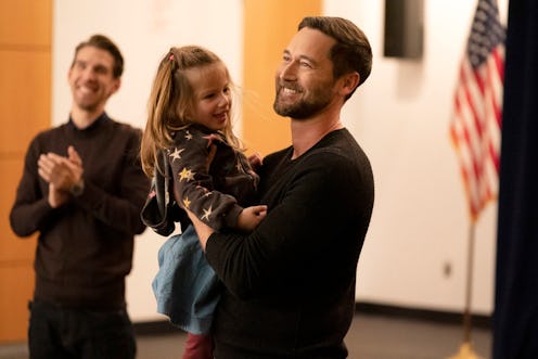 Nora and Opal Clow as Luna, Ryan Eggold as Dr. Max Goodwin in the 'New Amsterdam' series finale, via...