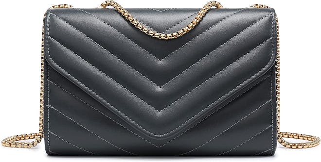 Dasein Chevron Quilted Crossbody Bag