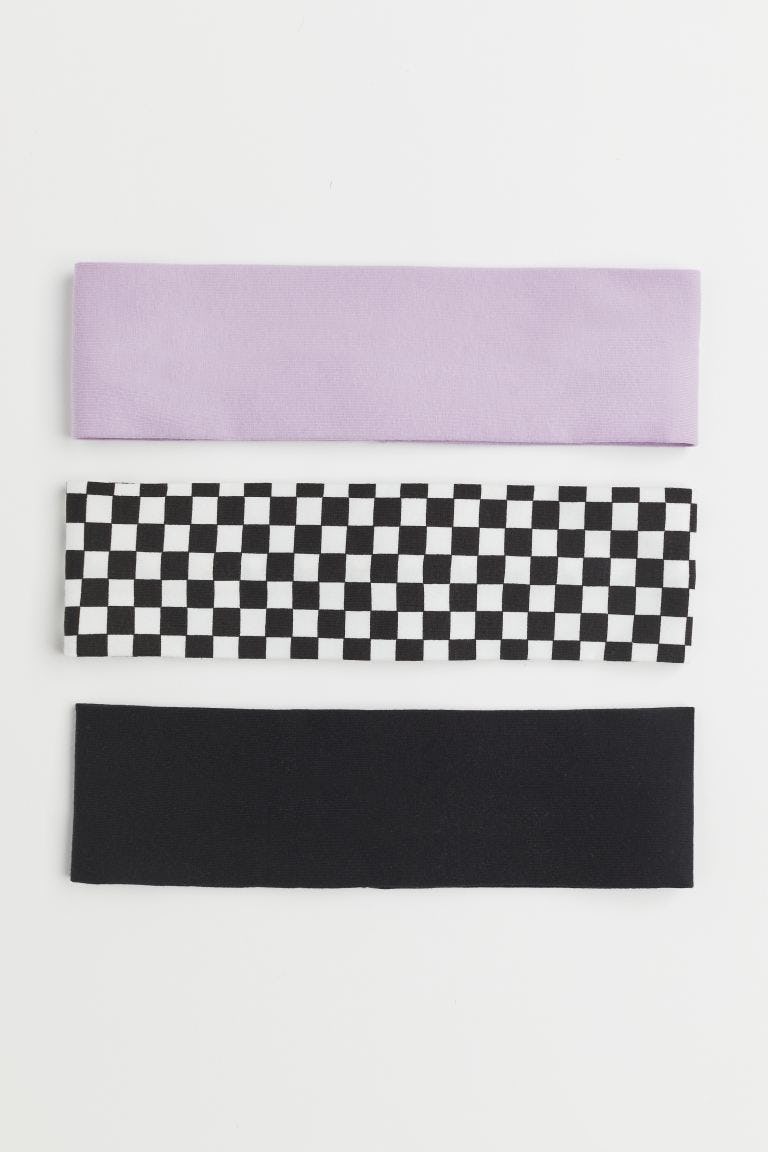 Wide Cotton Jersey Headbands - 3 Pack