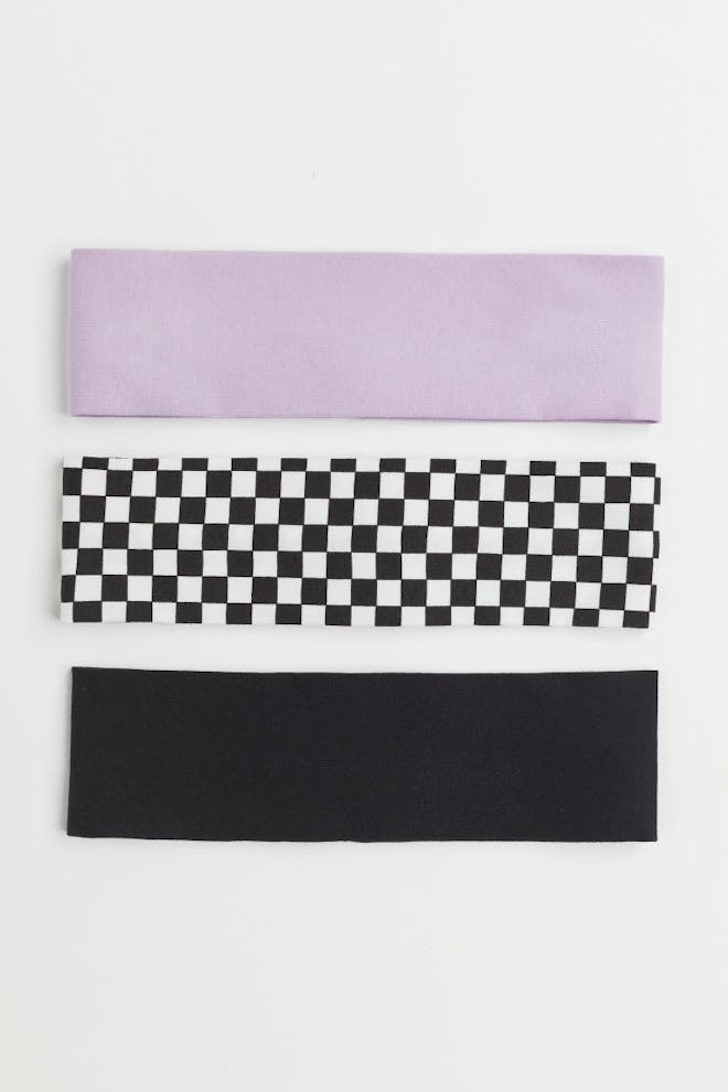 Wide Cotton Jersey Headbands - 3 Pack