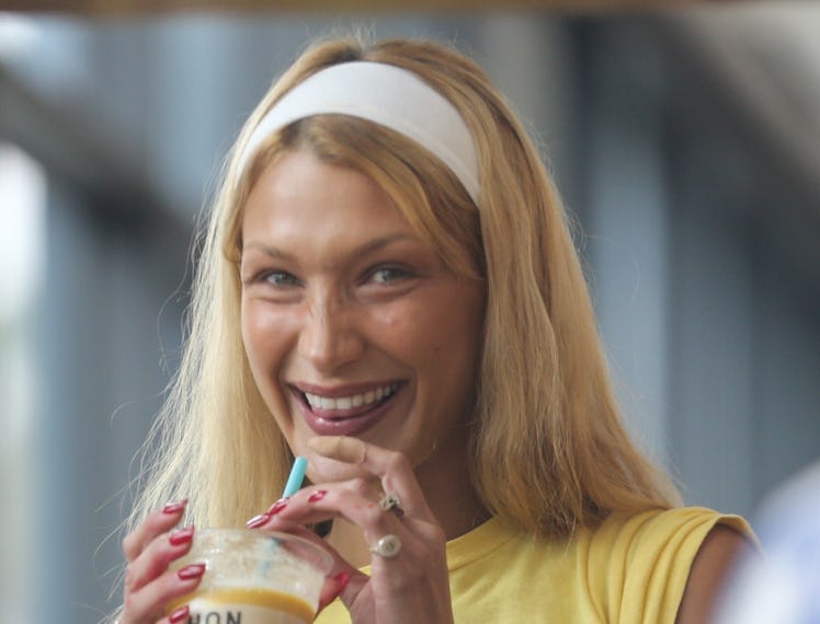 Bella Hadid with blonde hair
