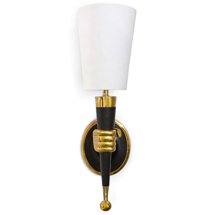 Brass Hand Sconce