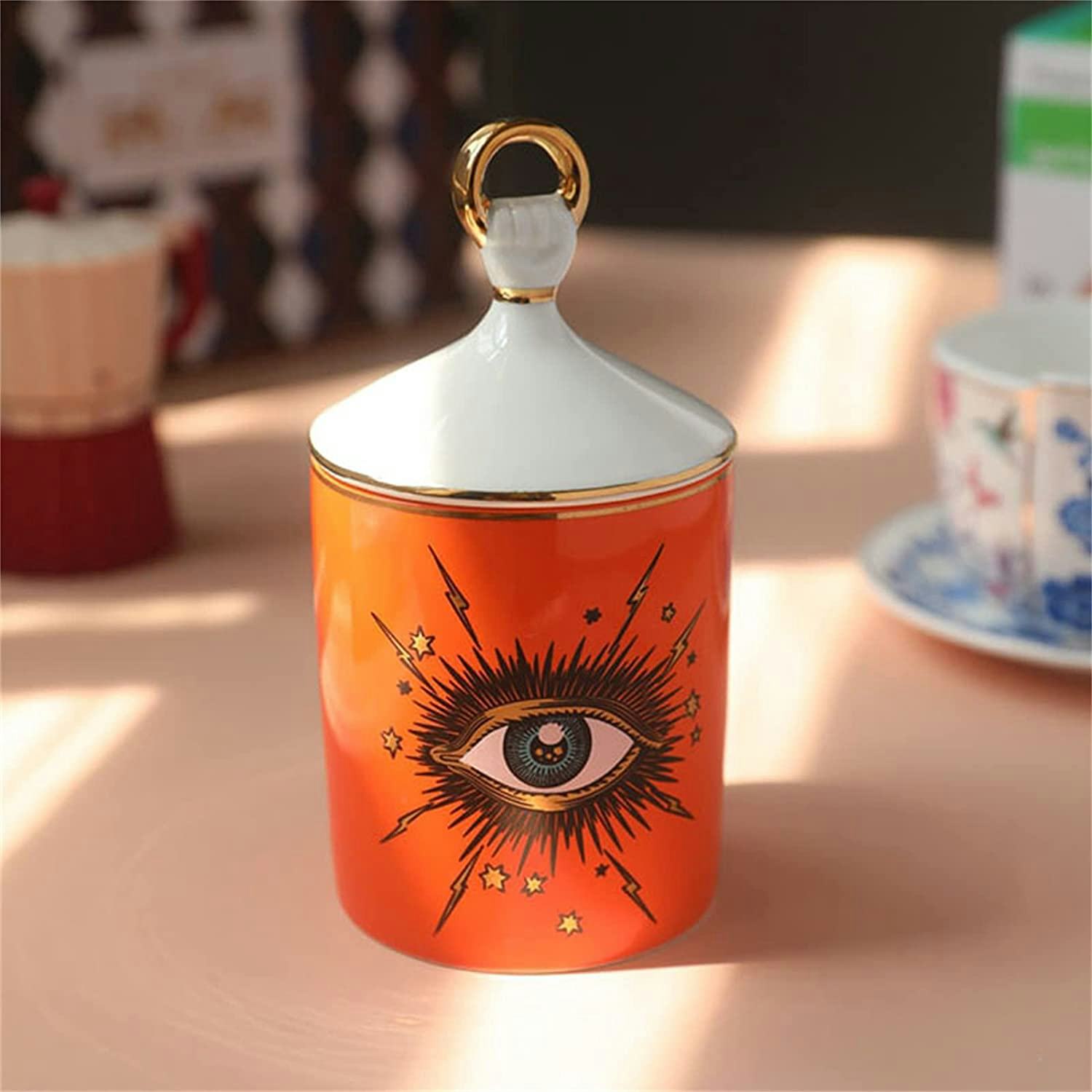 Beccalame Big Eye Starry Sky Ceramic Candle Jar