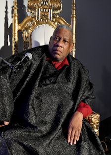 André Leon Talley attends the Blue Jacket Fashion Show to benefit the Prostate Cancer Foundation on ...