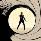 James Bond opening gun barrel featuring Daniel Craig