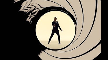 James Bond opening gun barrel featuring Daniel Craig