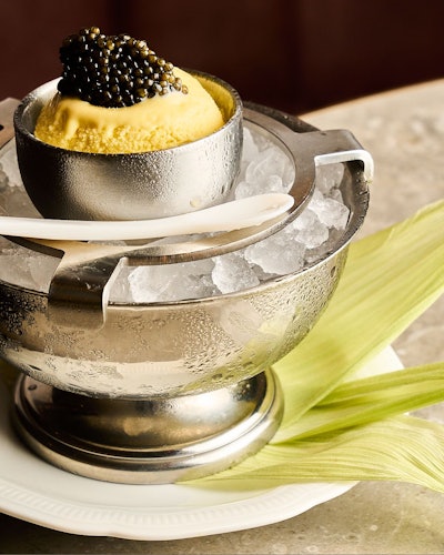 caviar at Miss River at the Four Seasons Hotel New Orleans