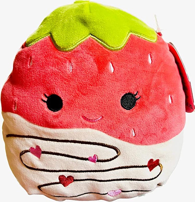 This strawberry Valentine's Day Squishmallow is available at Amazon. 