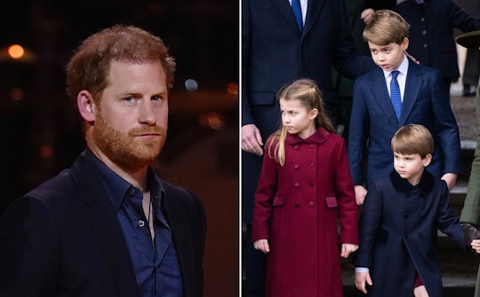 Prince Harry said he is worried one of Prince William's children will "end up" like him.