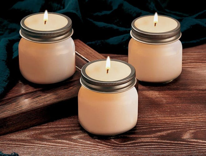 Rainforce Mason Jars With Silver Lids, 8 oz (30-Pack)