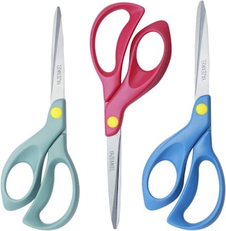YAZEMKEL Left-Hand Scissors (3 Pack)