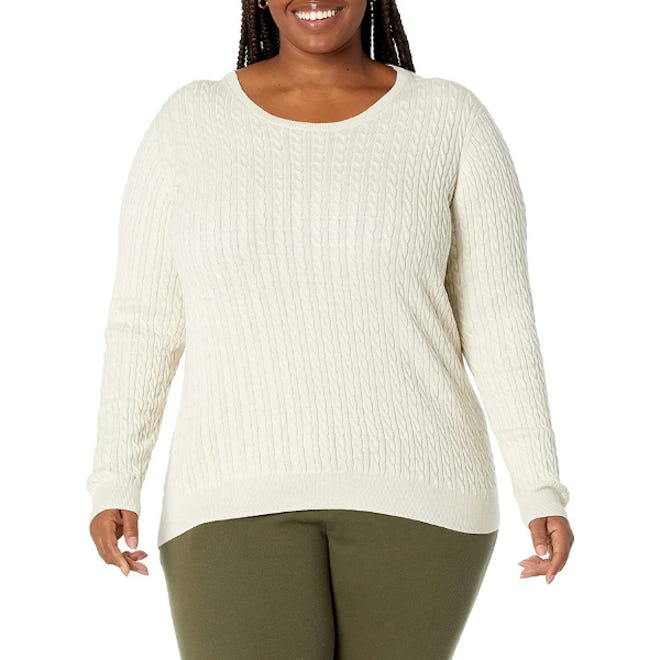 Amazon Essentials Cable Crewneck Sweater